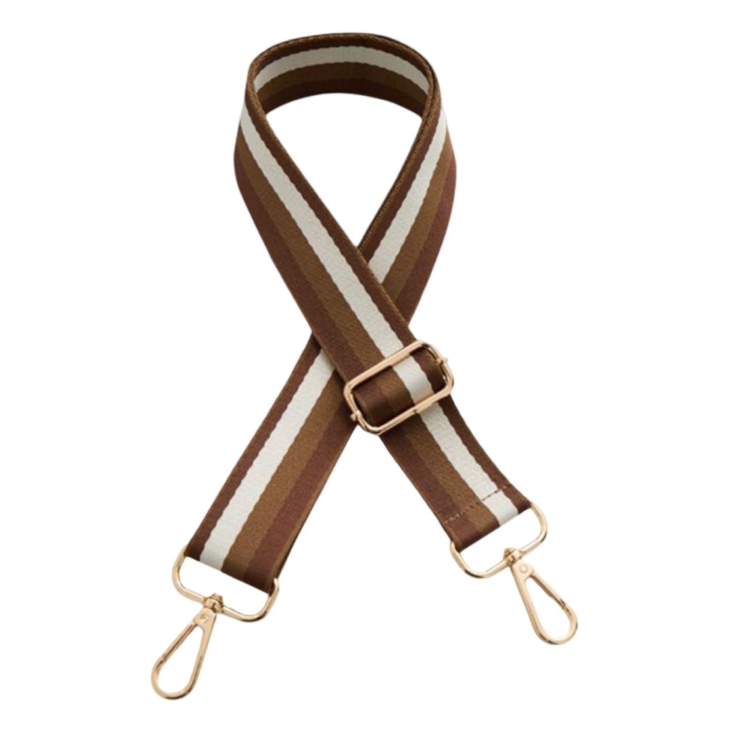 Bag Strap - Striped Brown