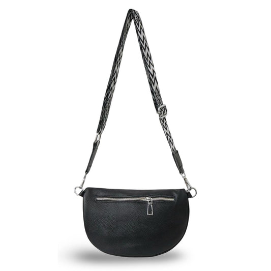 Leather Bum Bag & Coin Purse - Black