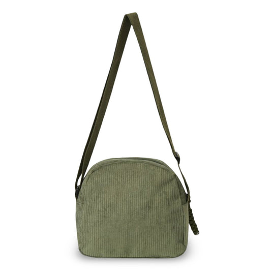 Corduroy Cross Body Bag - Green