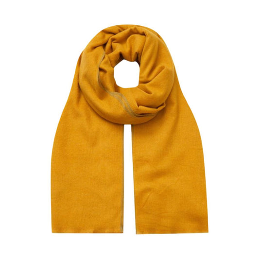 Scarves Pashmina Plain with colour edge - Turmeric