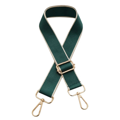 Bag Strap - Green with Cream