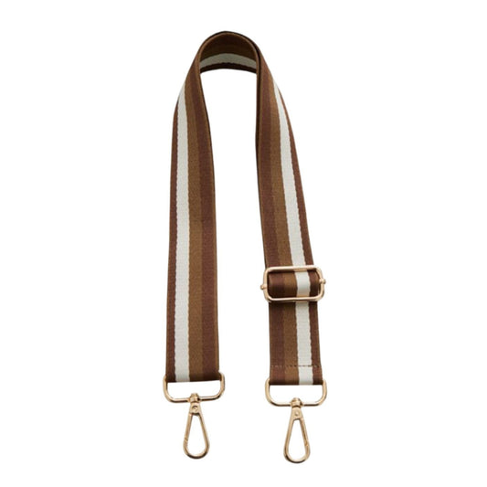 Bag Strap - Striped Brown