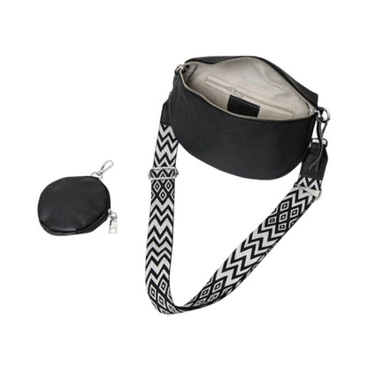 Leather Bum Bag & Coin Purse - Black