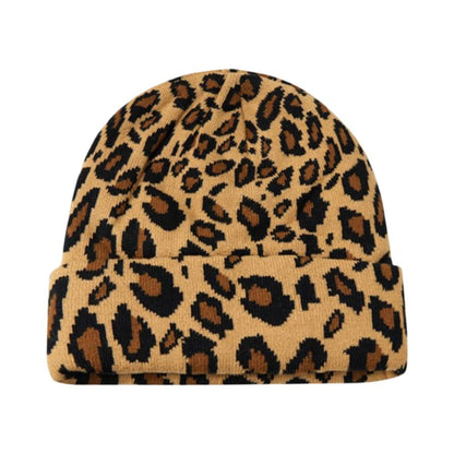 Beanie Animal Print - Brown