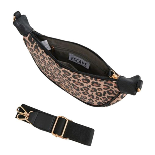 Half Moon Bag - Leopard Print