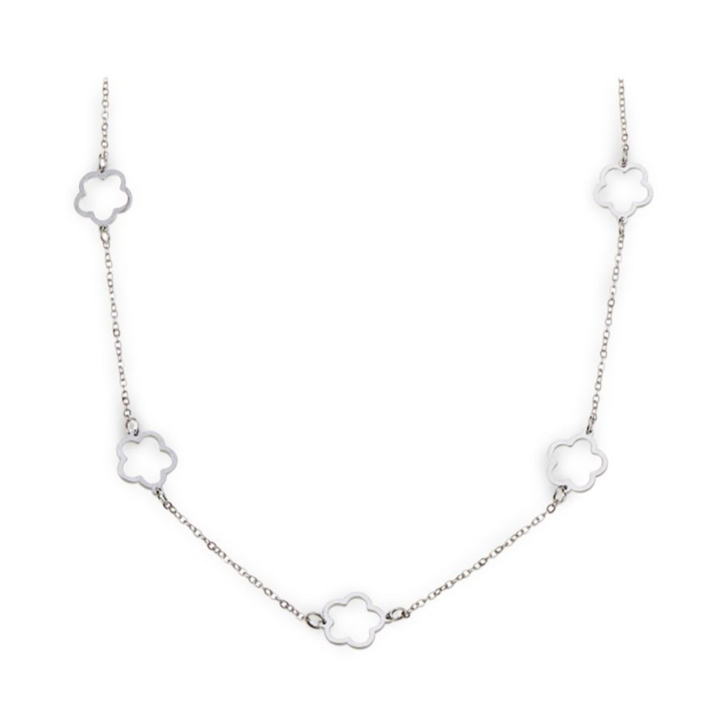 Necklace - Silver Daisies